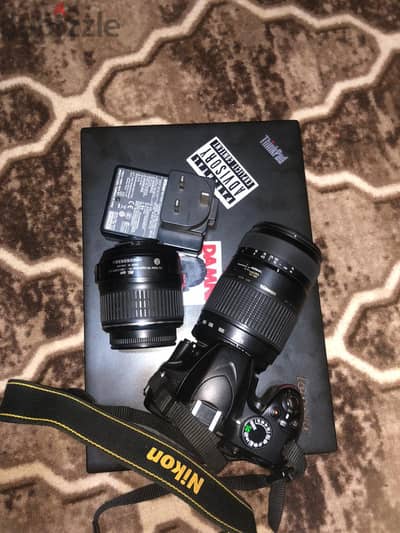 nikon d3200 with lens tamron 70-300