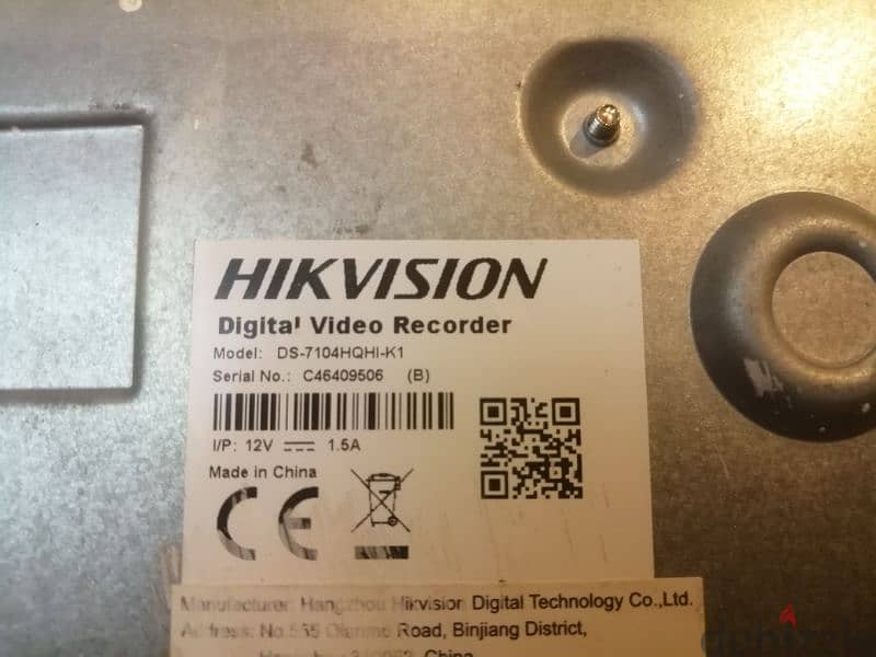 DVR HIK VISION 4 Port 2 ميجا بيكسل 3