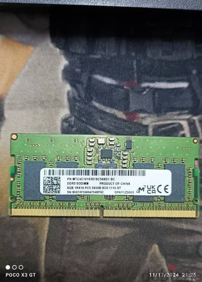 رام لابتوب 8GB DDR5 5600Mhz Micron