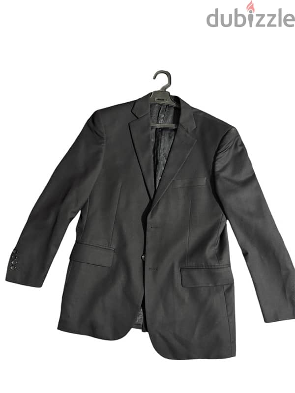 Men Black Blazer la cravate 1