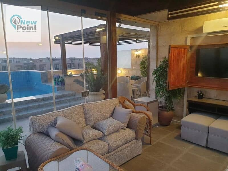 Penthouse 207 meters with swimming pool, immediate receipt for sale in Galleria Fifth Settlement 0