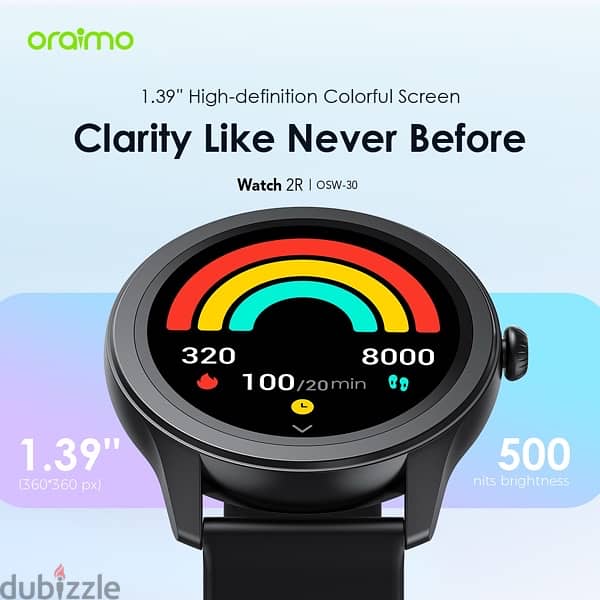 Oraimo smart watch sealed - ساعة اورايمو سمارت متبرشم 2