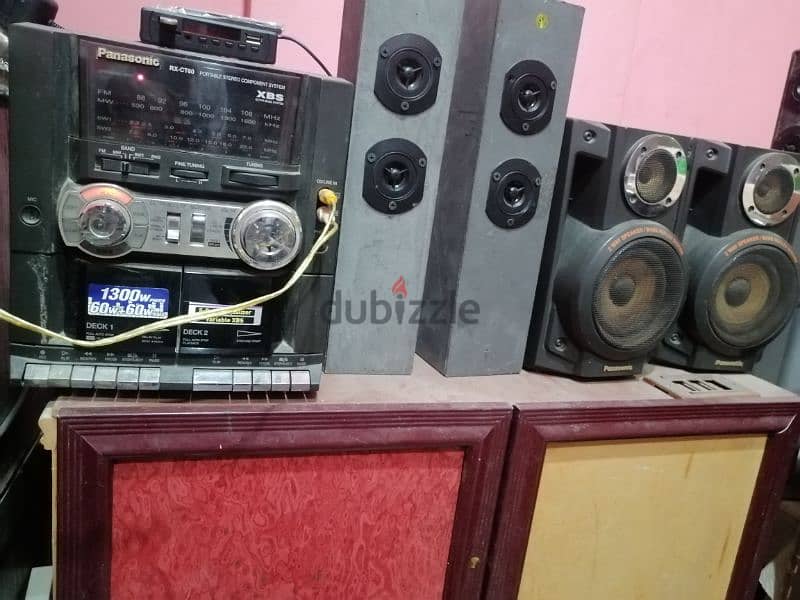 باناسونيك مسرح وصب  2200w يعمل فلاشه وبلوتس راديو بالريموت 0