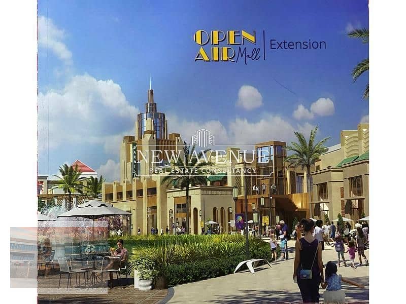 محل تجاري أرضي للبيع في اوبن اير مول مدينتي  AL/E 093       Open air mall Madinaty 1