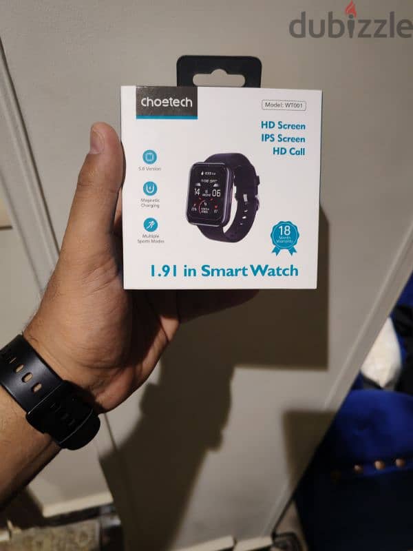 Choetech Smart Watch 1.91 Inch ساعة سمارت وتش 0