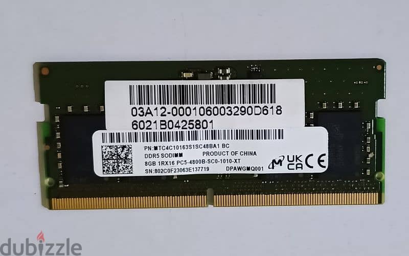 8*2 gb ram ddr5 4800 SODIMM 0