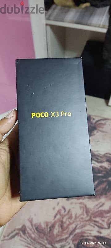 بوكو x3 pro  ١٢٨ ذاكره  رام ٨ معاه الكرتونه فاضيه 7