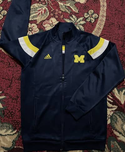 Adidas tracksuite navy blue good condition size M