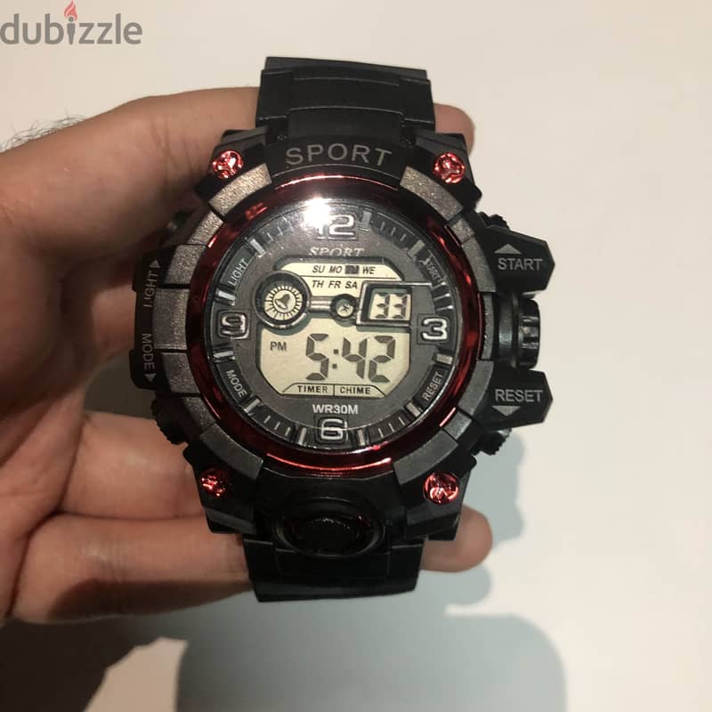 digital sport watch ساعه رقميه رياضيه 0