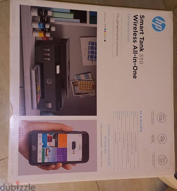 طابعة HP Smart Tank 530 Wireless All In One 7