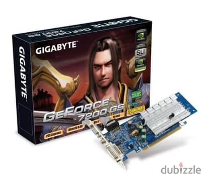 GeForce 7200 GS GPU كارت شاشة جيجابايت