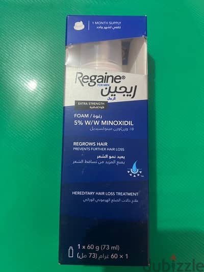 Regain foam for men , 5% minoxidil