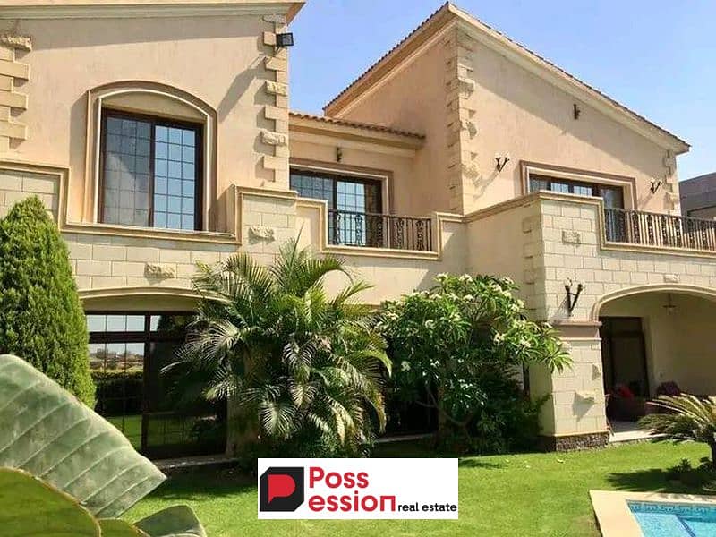 Villa for sale in front of Rehab, minutes from Fifth Settlement, in installments, in Swan Lake Compound, Hassan Allam, New Cairo 0