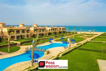 Full view chalet on the sea, immediate receipt, for sale in La Vista Gardens, Ain Sokhna, fully finished, in installments Lavista Gardens