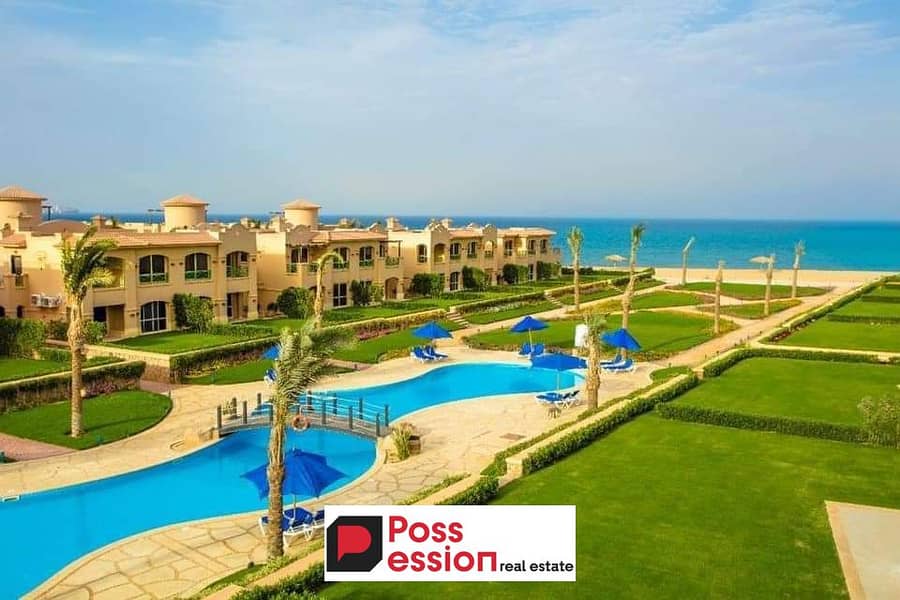 Full view chalet on the sea, immediate receipt, for sale in La Vista Gardens, Ain Sokhna, fully finished, in installments Lavista Gardens 0