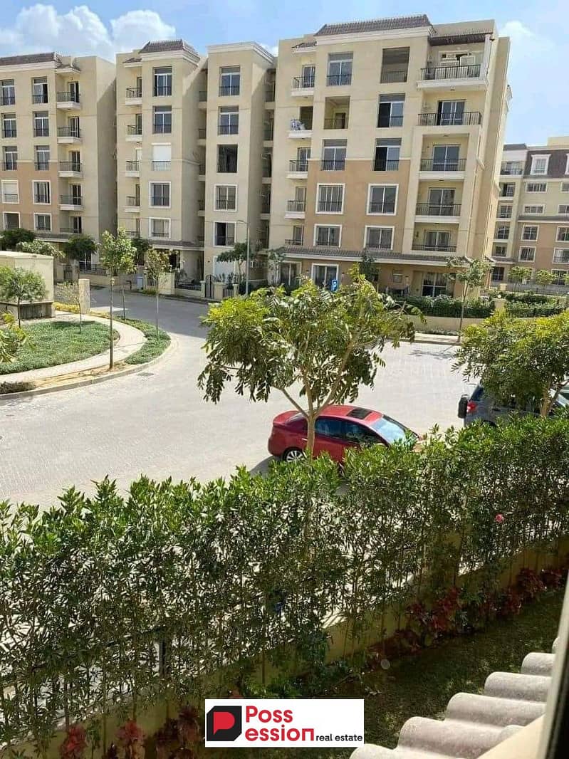 Apartment for 4 million 700 for sale in Sarai Compound, repeated floor, open view, directly next to Madinaty, on the Suez Road, Sarai _mnhd 0