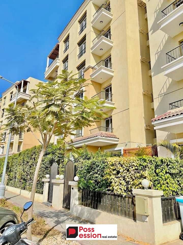 Apartment for sale in Sarai Compound with a discount (42%) next to Madinaty New Cairo and minutes from the American University, direct view 0