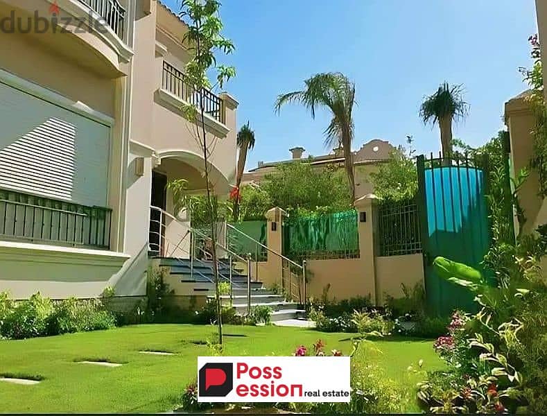 Villa for sale Ready to move Very prime location  view swimming pool from La Vista, Patio Prime Compound, in Al-Wazara district El Shorouk 0