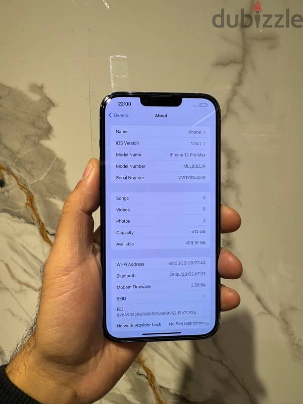 iphone 13pro max 512gb كسرزيرو بدون خدش 2