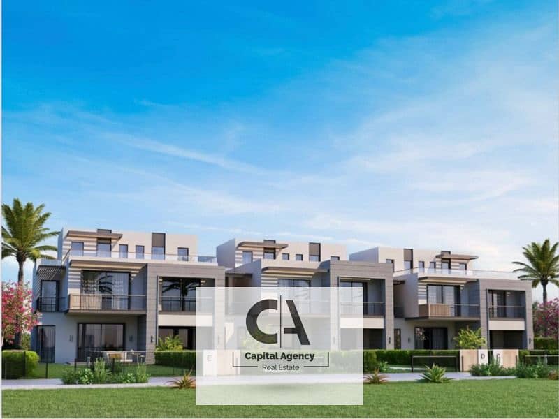 Apartment  for sale in Garden Lakes Compound in the heart of October next to Palm Hills | Direct view of the lagoon and the landscape 0