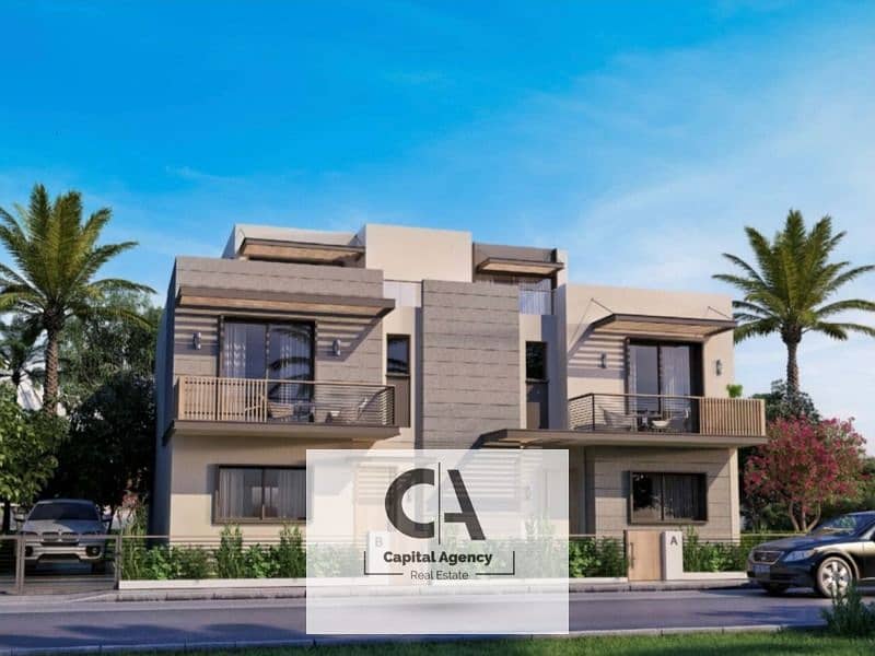 With only 5% down payment, an apartment with a garden view on the lagoon in the Garden Lakes Compound in the heart of October, next to the Mall of Egy 0