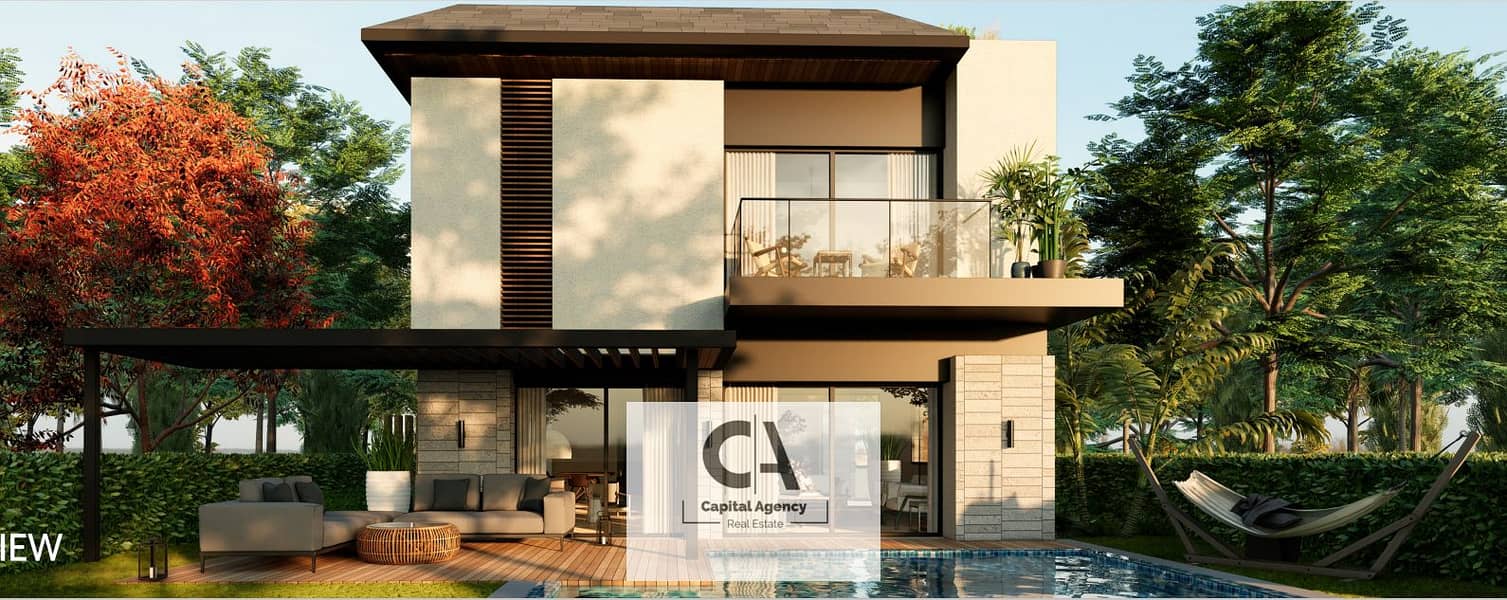 In the latest phase in Telal East, own an apartment for sale with only 5% down payment In the heart of the Fifth Settlement | view on lagoon 0