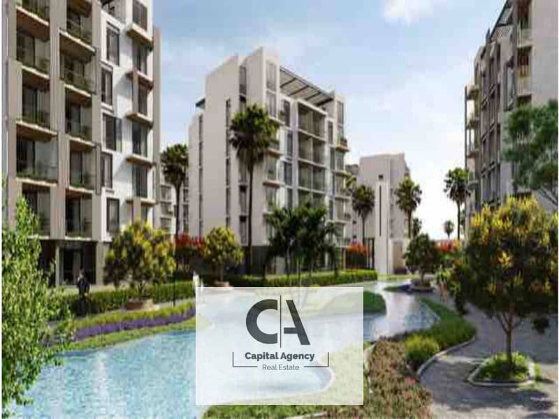 Apartment for sale in the new phase of Icon Gardens Compound with a 10% down payment And get a 5% discount In the Fifth Settlement in Golden Square 0