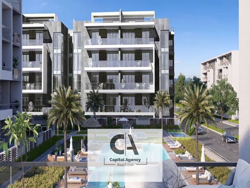 Without 0%down payment, an apartment With Garden for sale with finishing in El Patio Oro Compound in the most distinguished location in the New cairo 0