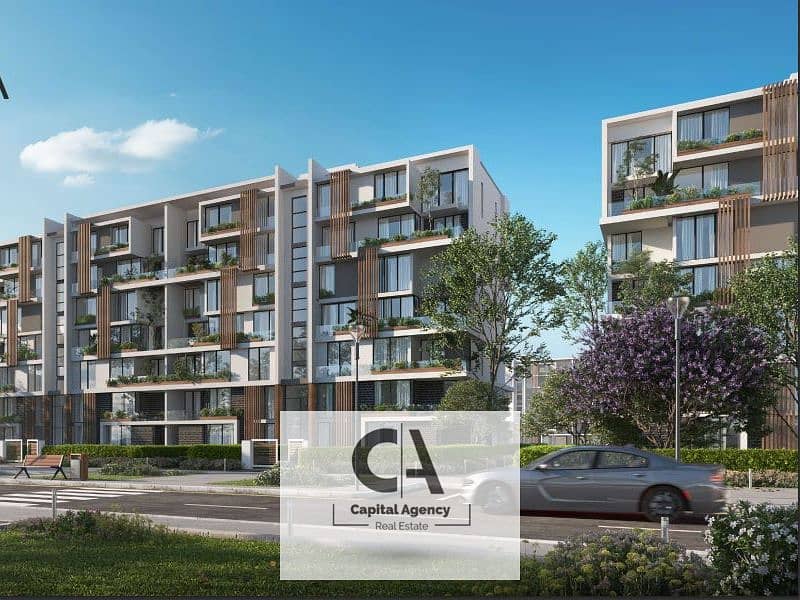 With only 5% down payment  110 meter apartment for sale in il Bosco City Mostakbal for the first time installments over 12 years without interest 0