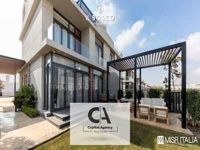 Villa *Resale* Corner | ready to move | In the heart of the capital, administration, with installments until 2028 | With Egypt Italy - Il Bosco | I