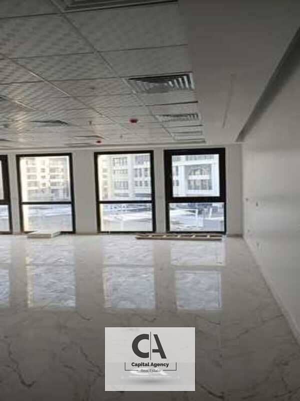 Administrative office for rent, 109 square meters - finished with air conditioners - Fifth Settlement 0