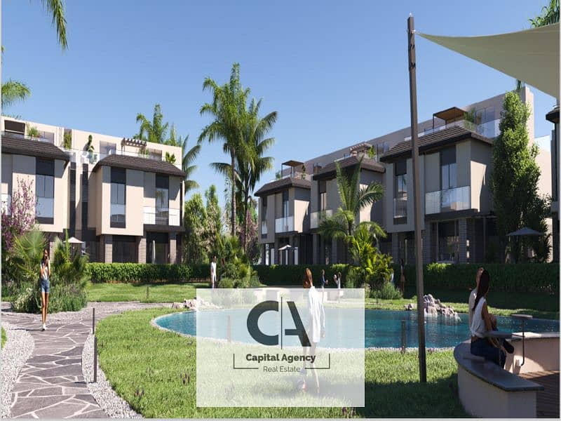 Sky Villa *Resale* with a private roof area with a view directly onto the lagoon in Telal East 0