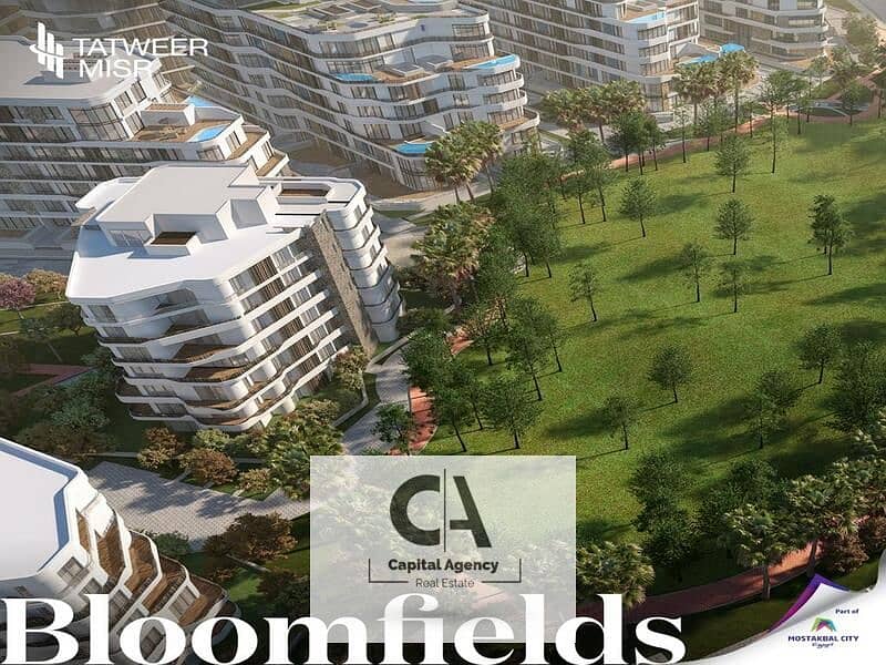 Get a 3-room apartment with only 5% down payment, fully finished, directly in front of Madinaty in Bloomfields Compound | Provide Tatweer Misr 0