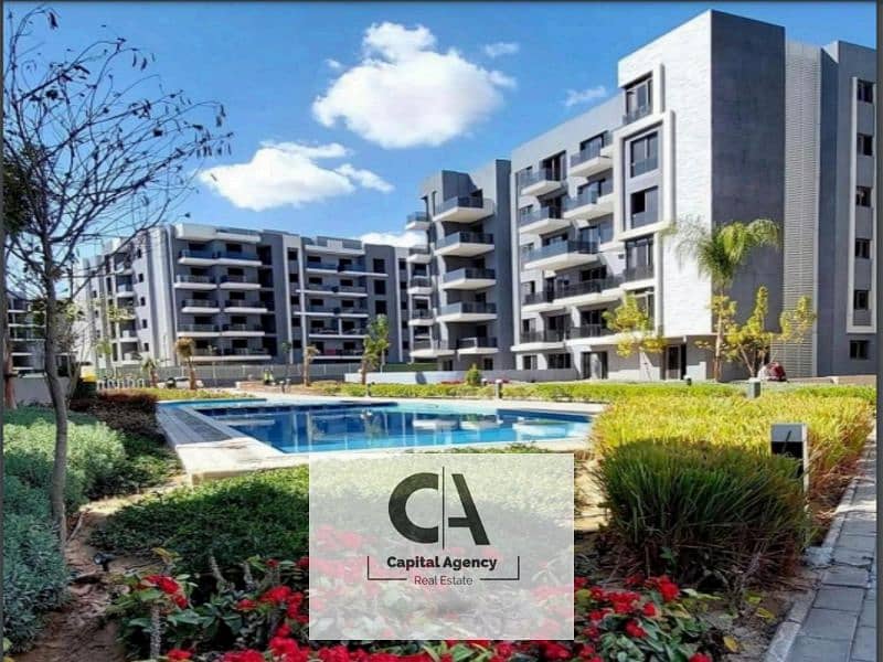 Two-bedroom apartment for sale with a pool view, immediate delivery In Sun Capital, the heart of October With a 10% down payment and equal installment 0