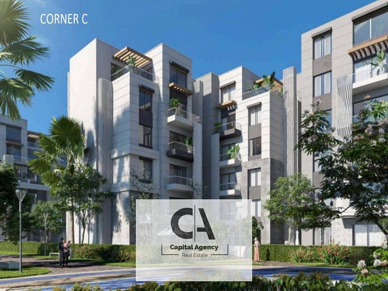 Apartment for sale with 5% down payment in the heart of October in Badya Palm Hills Compound View on the landscape | Installments over 10 years * Bady 0