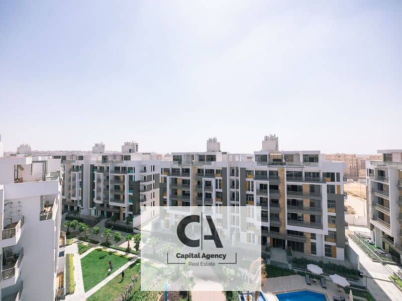 Apartment for sale in a garden in the new phase of Icon Gardens Compound with a 10% down payment In the Fifth Settlement in Golden Square  *Icon 0