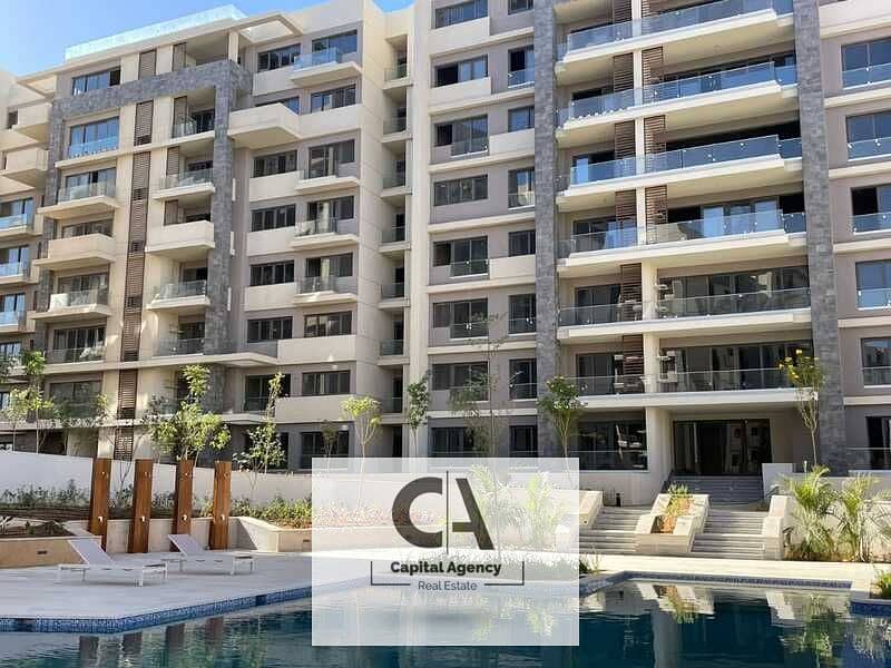 Without 0% down payment own an apartment for sale in the heart of the new capital ready to move with Misr Italia - Al Bosco 0