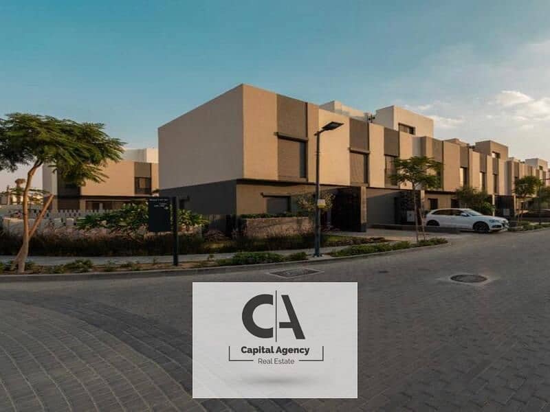 Townhouse villa without 0% down payment, super luxurious finishing, in Al Burouj Compound A distinctive view of the landscape * Al Burouj * 0