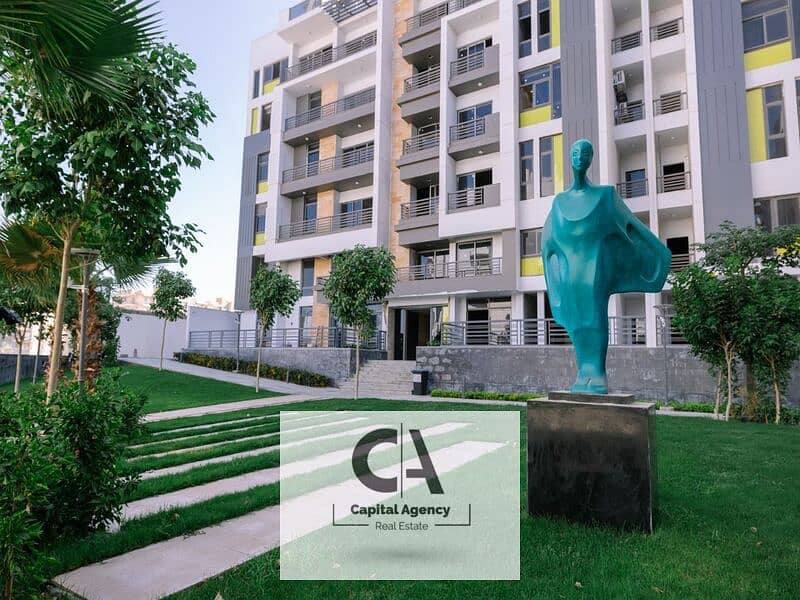 Book at the launch price with a 10% down payment for a two-bedroom apartment in the heart of the Fifth Settlement in Golden Square in Compound Icon | 0