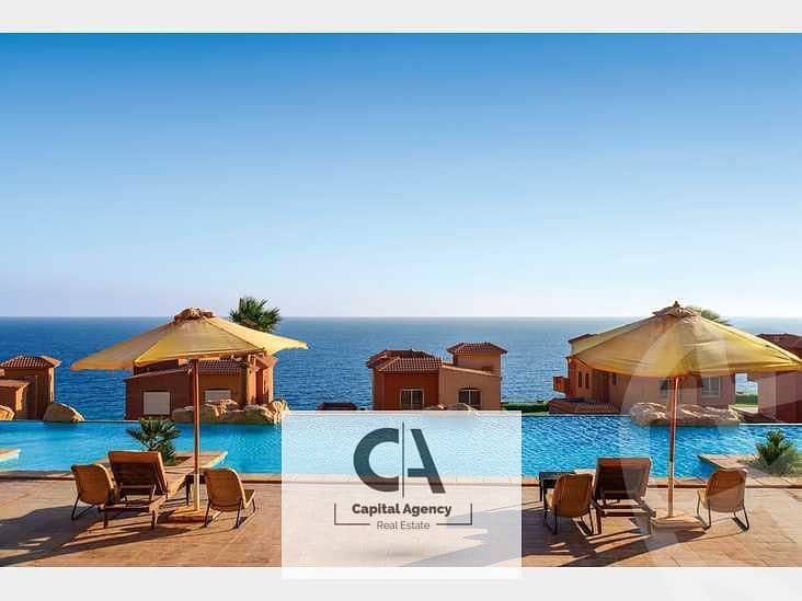 With a 5% down payment own a chalet with garden 191 m. fully finished & 27% discount on cash in the heart of Ain Sokhna directly on the sea | TELAL 0