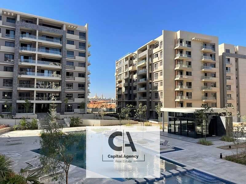 Without 0% down payment own an apartment for sale in the heart of the new capital ready to move with Misr Italia - Al Bosco 0