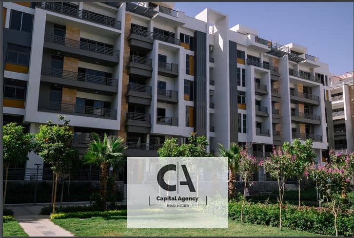 With a 30% cash discount, an apartment for sale in the Fifth Settlement in Golden Square - Icon Gardens Compound | 15% down payment * Icon Gardens * 0