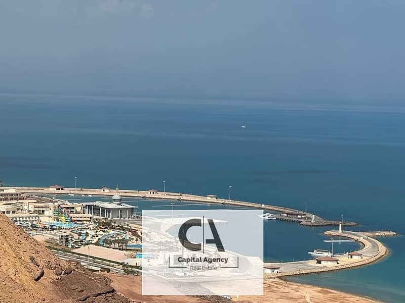 Own a chalet directly on the sea in Ain Sokhna with a 33% discount on cash_fully finished & with a 10% down payment in Majada El Galala _ Majada _Iwan 0