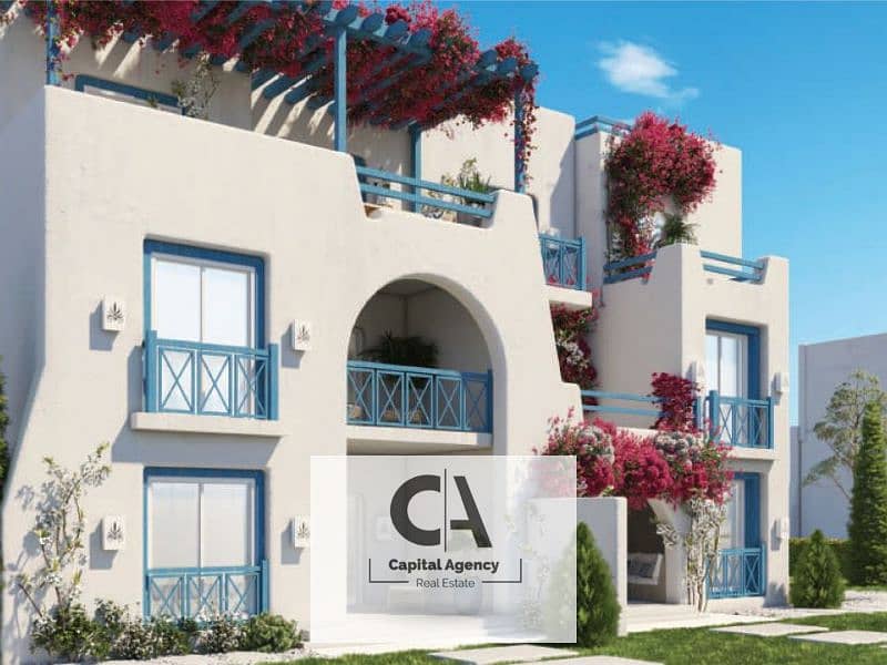 Own a duplex with a private garden with a down payment of only 5% overlooking the sea in the North Coast, fully finished, in Mountain View | plage | 0