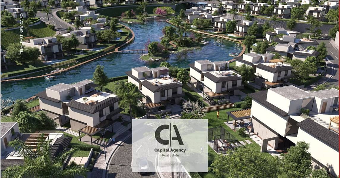 With only 5% down payment book at Launch Telal East in the heart of the Fifth Settlement _With a distinctive view directly on the lagoon * Telal East* 0