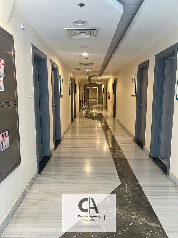 Clinic 38m  fully finished with Ac's for rent in ozone medical center - New Cairo 0