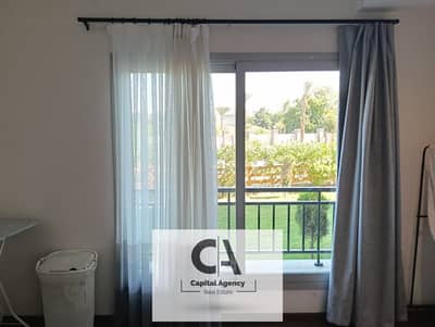 Apartment with garden  220m fully furnished  for rent in  cairo festival city - new cairo