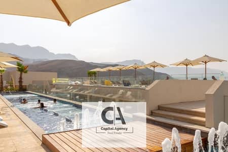 Without down payment, chalet with jacuzzi, first row on the sea Full finishes Installments for the longest period In Monte Gala Ain Sokhna