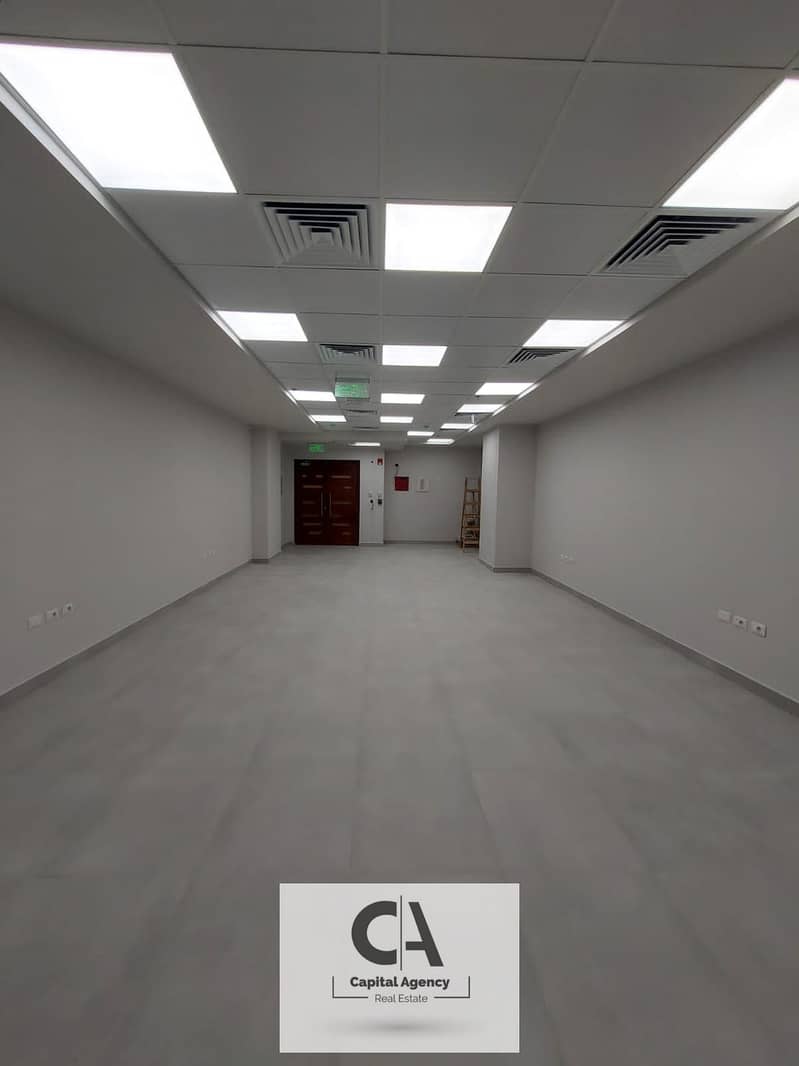 office 130 M Fully finished with Ac's for rent in trivium- New Cairo 0