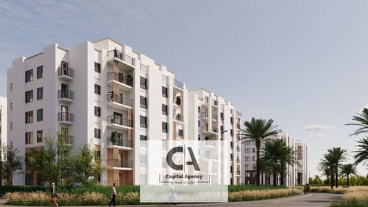 Apartment for sale ground floor with garden in the heart of Sheikh zayed fully finished with a down payment and equal installments in Bliss Gate